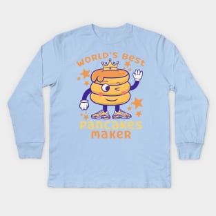 world best pancakes maker Kids Long Sleeve T-Shirt